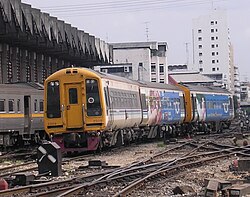 ASR (Sprinter) Class diesel train at Bangkok (Krungthep Station), Thailand