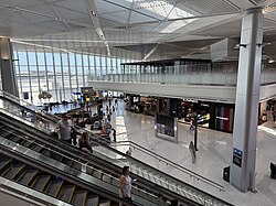 Interior of the new Terminal A in 2025