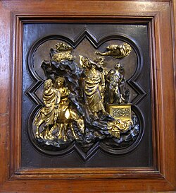 Ghiberti's tile for the Baptistery competition (1401.)