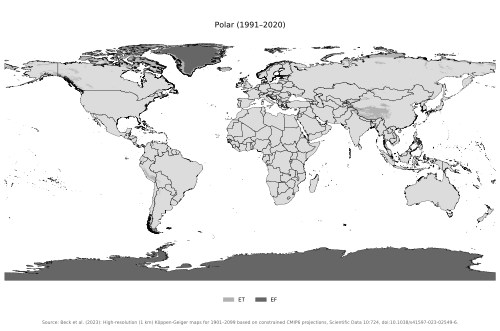 Polar climate distribution
