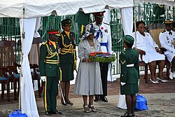 A Remembrance Day parade and service in Bridgetown, Barbados, 2019