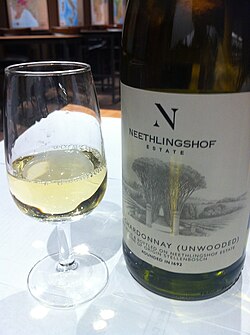 An unoaked Chardonnay from the South African wine region of Stellenbosch