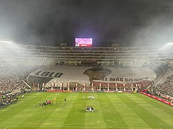 Universitario at the 2023 Liga 1 final against Alianza Lima