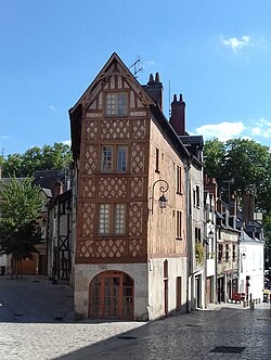 A half-timbered house in Orleans