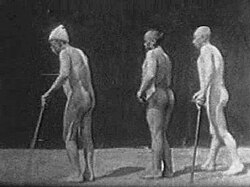 Frame from one of Gheorghe Marinescu's science films (1899)