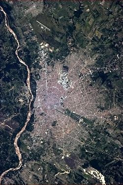Santa Cruz, seen from the International Space Station