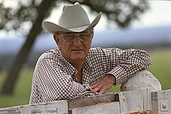 Johnson at his Texas ranch, 1972