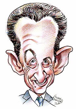 A French 2007 caricature of Sarkozy