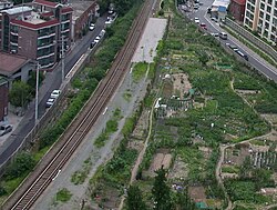 Abandoned platform of Singongdeok station, Gyeongchun line