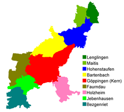 Districts of Göppingen