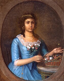 Marianne Celeste Dragon, c. 1795, wealthy Creole from Spanish Louisiana.