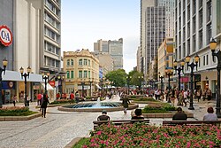 Street mall in Curitiba