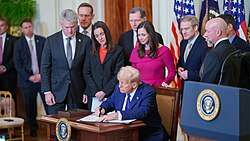 President Trump signed the Laken Riley Act into law, January 29, 2025