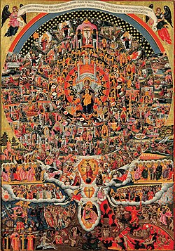 Theodoros Poulakis: Icon illustrating the Hymn to the Virgin, 17th century