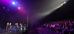 BTS performing at the Korea-France Friendship Concert in Paris on October 14, 2018