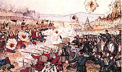 British and Japanese forces engage Boxers in battle