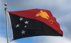 Flag of Papua New Guinea, which features the bird