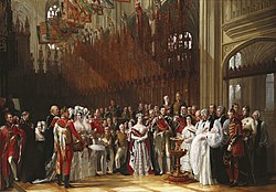 The Christening of the Prince of Wales in St. George's Chapel, Windsor, 25 January 1842
