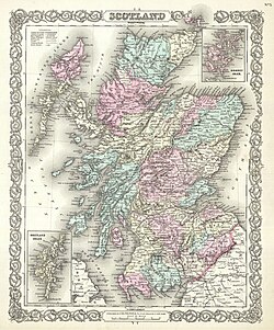 The counties as they were in 1855