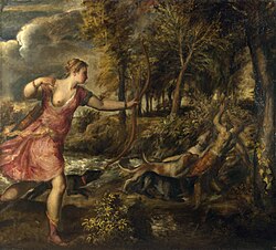 Death of Actaeon by Titian