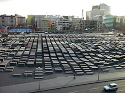A Memorial to the Murdered Jews of Europe in Berlin; remembering the Holocaust is an essential part of modern German culture.[26]