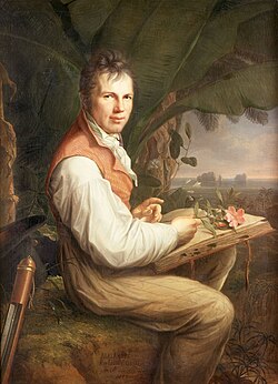 German explorer Alexander von Humboldt showed his disgust for slavery and often criticized the colonial policies—he always acted out of a deeply humanistic conviction, borne by the ideas of the Enlightenment.[197]