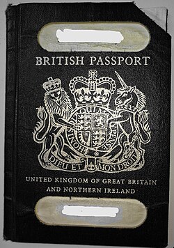 British passport issued in 1991 prior to the complete changeover to machine-readable European Community passports