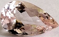 Faceted morganite, 2.01 carats (0.402 g), Brazil