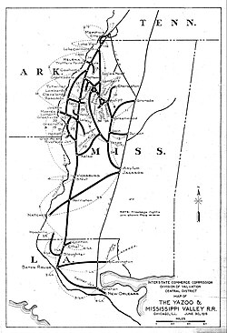 1915 map of the railroad