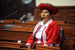 Hilaria Supa, human rights activist and Peruvian politician