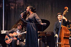 Pasquale Grasso (left) and Samara Joy (center)