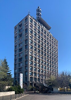 TVR Tower, the building of the TVR studios in Bucharest