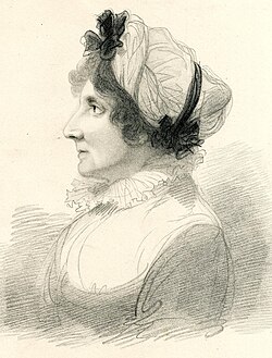 Engraving of Anna Laetitia Barbauld, 1822