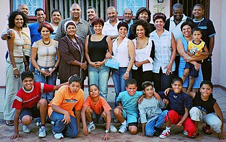 Extended Coloured family from South Africa.
