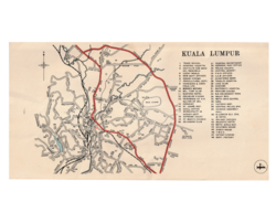 Map of Kuala Lumpur in 1951