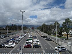 The view outside of the airport in 2018