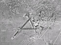 Triangular runway pattern at Armitage Field, Naval Air Weapons Station China Lake