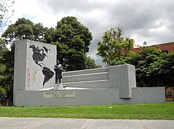 Amerigo Vespucci monument at El Chicó, Colombia