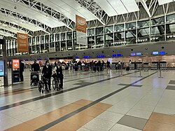 Check-in counters at Terminal A
