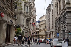 Bankalar Caddesi (Banks Street) in the Galata quarter of Beyoğlu was the financial center of the Ottoman Empire.