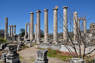 Ruins of the temple of Aphrodite at Aphrodisias