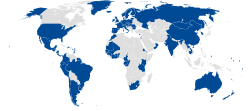 Signatory countries of the International Whaling Commission (IWC)