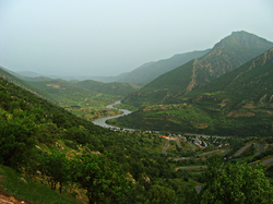 A valley in the north of the region, through which the Great Zab flows
