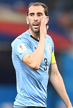 Diego Godín is Uruguay's most capped player with 161 appearances.