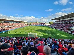 The Hindmarsh Stadium in Adelaide, South Australia