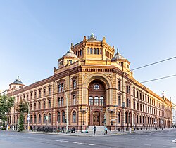 Postfuhramt in Berlin-Mitte, where Ottomar Anschütz held the first showing of life sized pictures in motion on 25 November 1894[169]