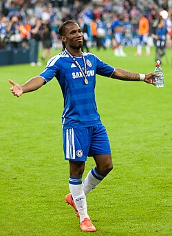 Drogba scored the equaliser and the match-winning penalty to win the 2012 UEFA Champions League