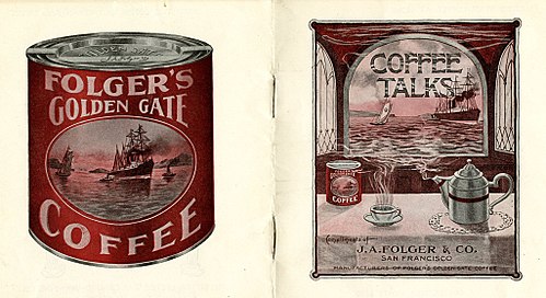 Folger's Golden Gate Coffee advertisement, early 20th century