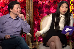 Awkwafina (right) with Ken Jeong