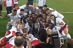 Reserve teams fielded by MLS clubs, such as 2016 champions New York Red Bulls II (pictured), populated the league from 2014 to 2022.